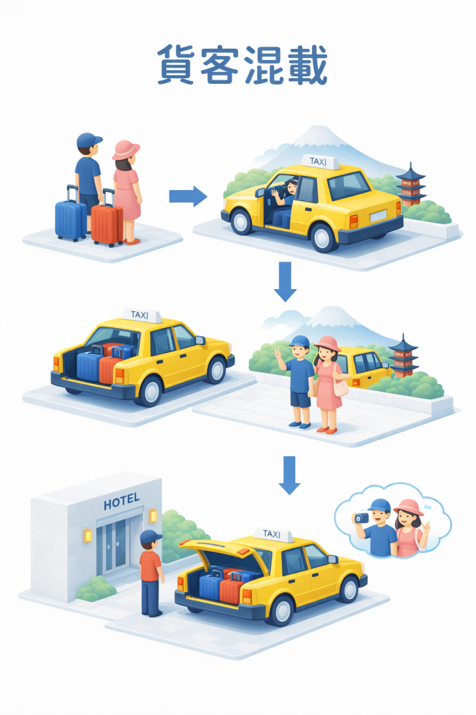 貨客混載と観光手荷物は相性バツグン