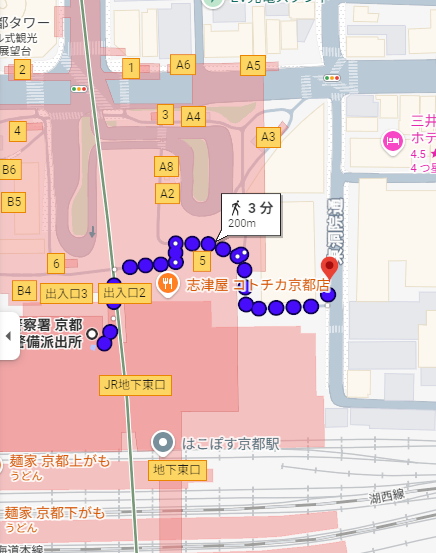 地図アプリでガイド