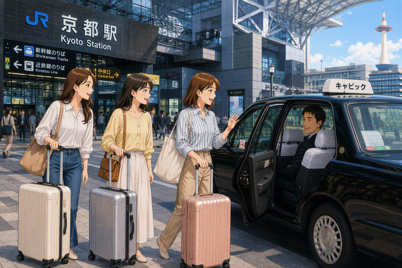 京都駅からタクシーで伏見稲荷まで!