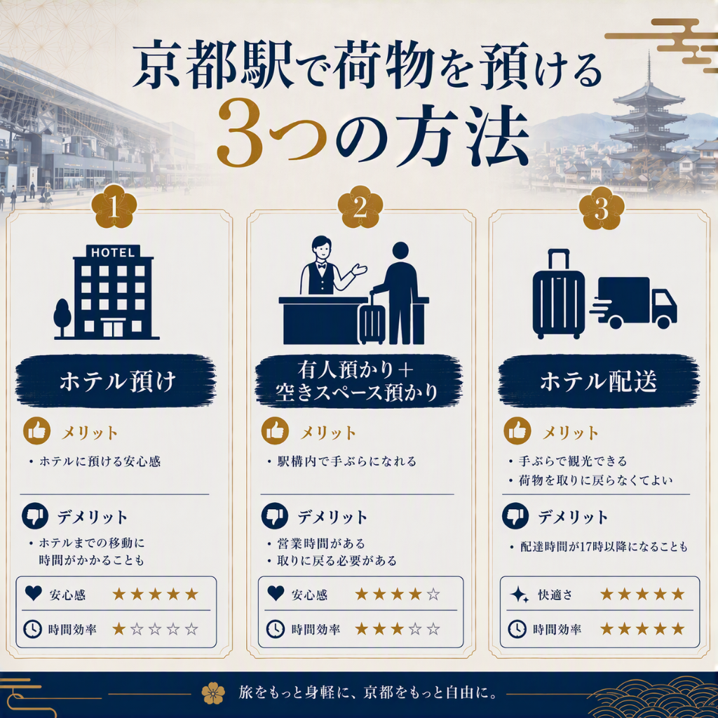 ロッカー以外の選択肢は3つ!